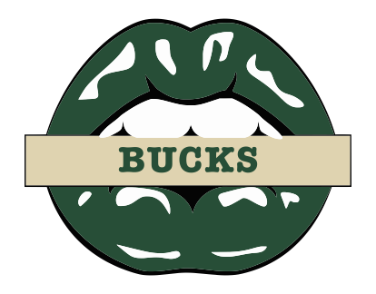 Milwaukee Bucks Lips Logo vinyl decal